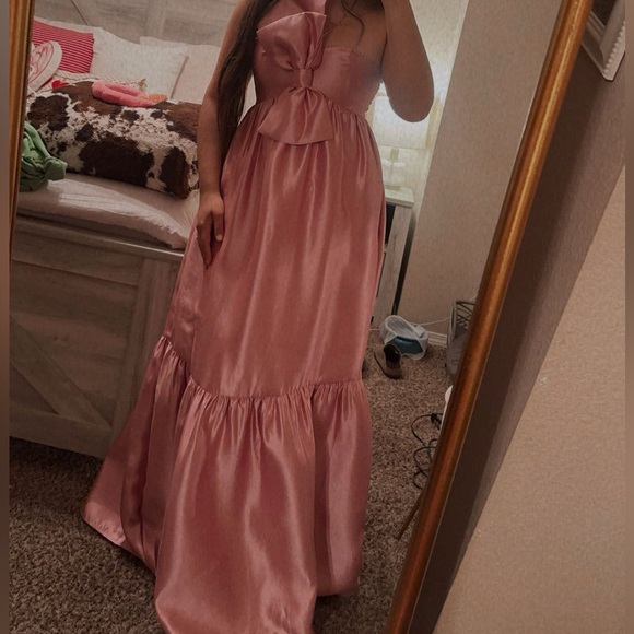 Petal & Pup Dresses & Skirts - Petal and Pup Betina Bow Front Maxi Dress- Dusty Rose